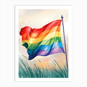 Rainbow Flag Art Print