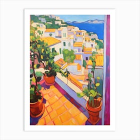 Positano Italy 1 Fauvist Painting Art Print