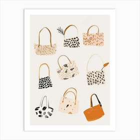 Handbags Art Print