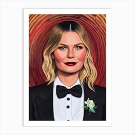 Kirsten Dunst Illustration Movies Art Print