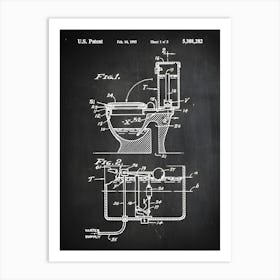 Bathroom Decor Bathroom Patent Print Toliet Decor Bathroom Wall Art Bathroom Poster Historic Bathroom Picture Bathroom Hb2821 Art Print