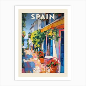 Marbella Spain 8 Fauvist Painting Travel Poster Art Print