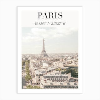 Paris Travel Poster Art Print