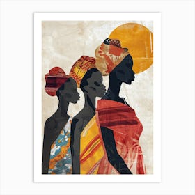 The African Women; A Boho Painting Art Print