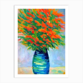 Flower Focus Matisse Inspired Flower Art Print