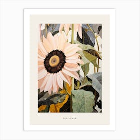 Flower Illustration Sunflower 2 Poster Art Print