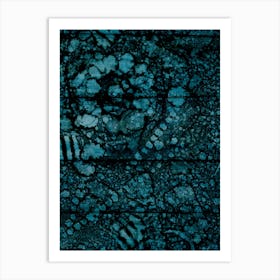 Dark Blue Abstraction Deep Ocean Art Print