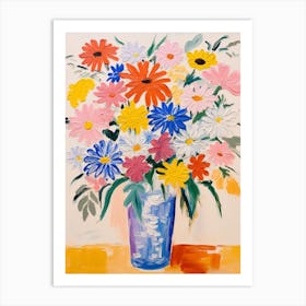 Flower Painting Fauvist Style Cineraria 3 Art Print