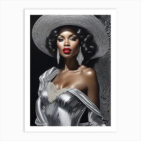 Afro-American Beauty Rich Slay 3 Art Print