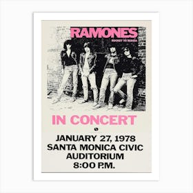 The Ramones Rocket To Russia Sire Records, 1978 Art Print