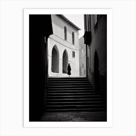 Perugia, Italy,  Black And White Analogue Photography  4 Art Print