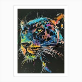 Panther Pastel Watercolour 4 Affiche