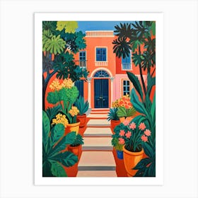 House In Bloom Art Print