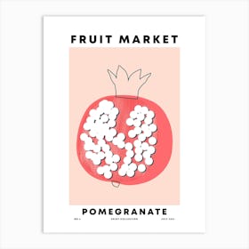 Pomegranate Fruit Market Art Print