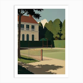 Tennis Court Art Print