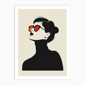 Woman In Sunglasses 13 Art Print