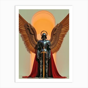 Archangel Raphael, Surrealist 1 Art Print