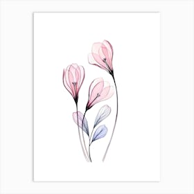 Watercolor Flowers 2 Art Print