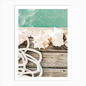 Conch Shell Dock Art Print