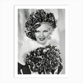 Ginger Rogers Decorated In Buddy Poppies Art Print