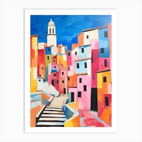 Girona Spain 1 Fauvist Painting Art Print