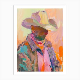Painting Of A Cowboy 7 Art Print