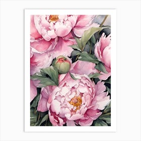 Pink Peonies Art Print