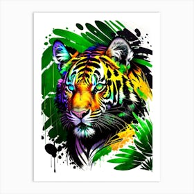 Tiger Painting 7 Art Print