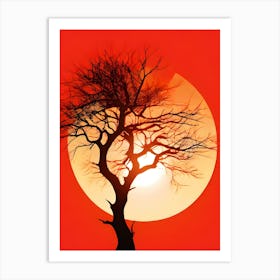 Sunset Tree 7 Art Print