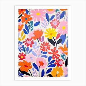 Radiant Garden; Matisse Style Chromatic Delight Art Print