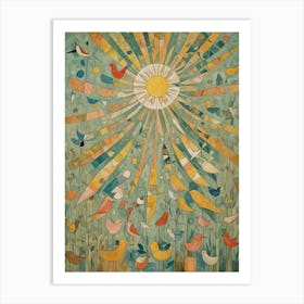 Birds In The Sun Art Print