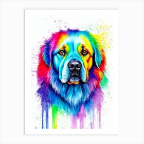 Cane Corso Rainbow Oil Painting Dog Art Print