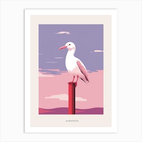 Minimalist Albatross 2 Bird Poster Art Print