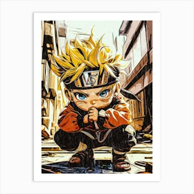 Cute Ninja Naruto Art Print