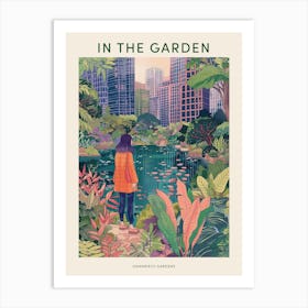 In The Garden Poster Hamarikyu Gardens Japan 1 Art Print