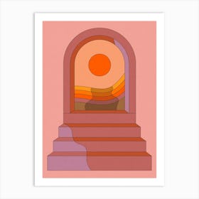 Arched Sunset Art Print