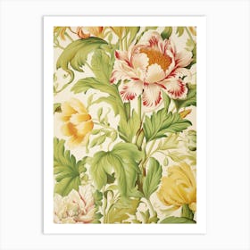 Floral Wallpaper 89 Art Print