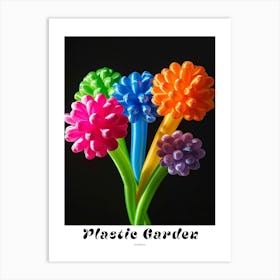 Bright Inflatable Flowers Poster Scabiosa 1 Art Print