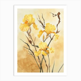 Yellow Iris 2 Art Print