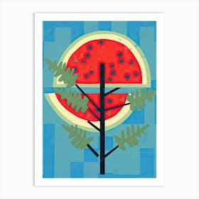 Watermelon Illustration 4 Art Print