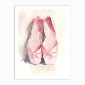 Pink Ballet Shoes 1 Art Print