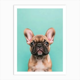 French Bulldog Puppy.Generated AI. Art Print 1 Art Print