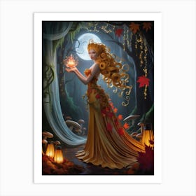 Fairy In The Forest 1 Art Print