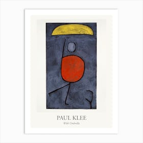 With Umbrella, Paul Klee Poster Art Print