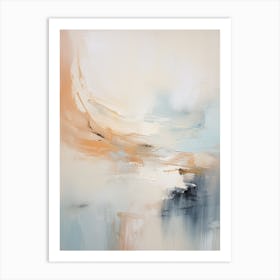 Winter Pastel Abstract Painting 8 Art Print