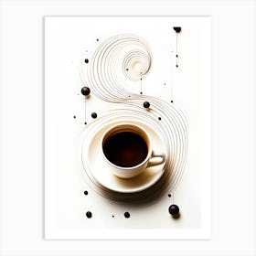 Brewed Elegance The Art Of Coffee Art Print