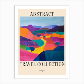 Abstract Travel Collection Poster Georgia 5 Art Print