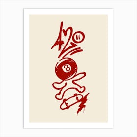 420 Red Art Print