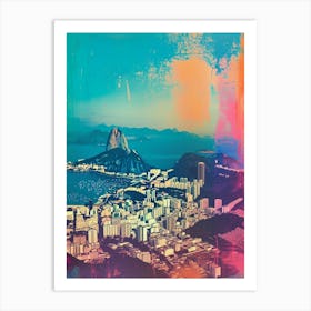 Rio De Janeiro Retro Polaroid Inspired 3 Art Print