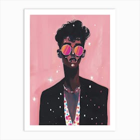 Orange Glasses Art Print